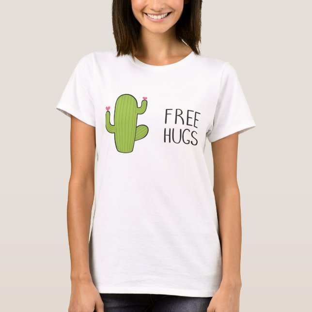 Camiseta Abrazos gratis, Abrazo gracioso (Anverso)