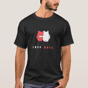 Camiseta Abrazos gratis buena vibra Graciosa Amor Riguridad