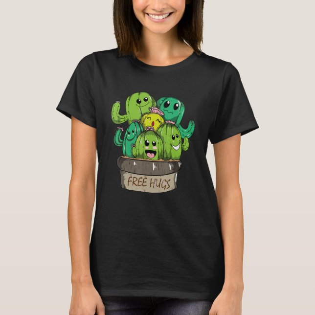 Camiseta Abrazos gratis Cute Cactus Abrazo libre Desierto d (Anverso)