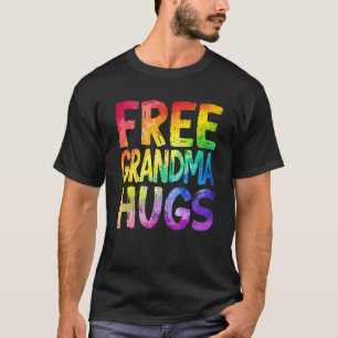 Camiseta Abrazos gratis de abuela Orgullo LGBT LGBTQ Lesbia