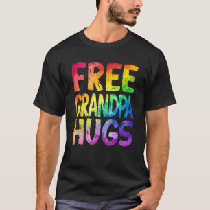 Camiseta Abrazos gratis de abuelo Orgullo LGBT LGBTQ Lesbia