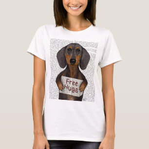 Camiseta Abrazos gratis de Dachshund