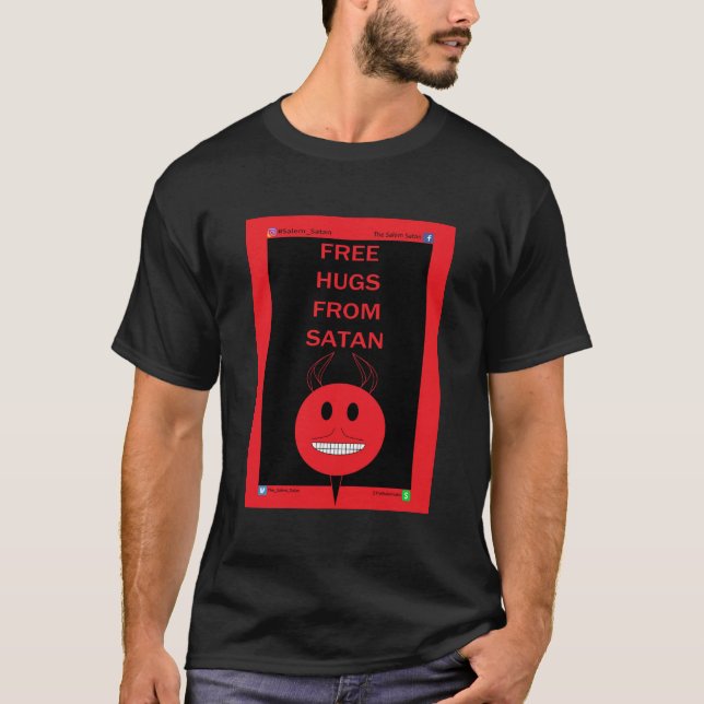 Camiseta Abrazos gratis de Satán (Anverso)