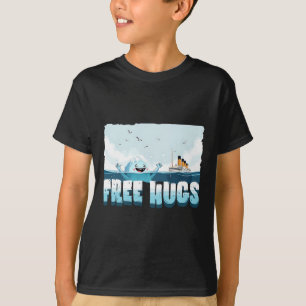 Camiseta Abrazos Gratis Funny Iceberg Crucero Titanic Chico