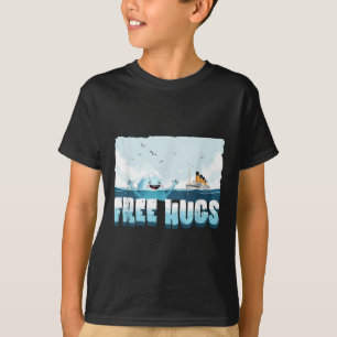 Camiseta Abrazos Gratis Funny Iceberg Crucero Titanic Chico