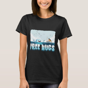 Camiseta Abrazos Gratis Funny Iceberg Crucero Titanic Chico