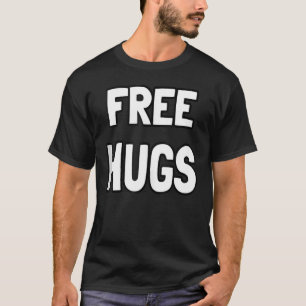 Camiseta Abrazos Gratis Gracioso Optimista Abrazo Hombres