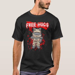 Camiseta Abrazos gratis Halloween Sarcasmo asustado disfraz