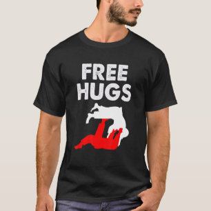 Camiseta Abrazos gratis jiu jitsu Hombres brasileños Jiu Ji