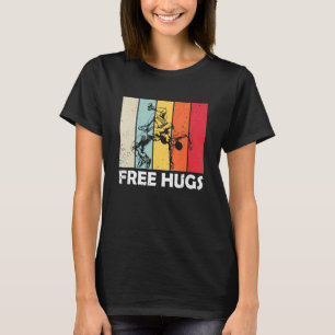 Camiseta Abrazos Gratis Luchador Profesional Divertido Luch