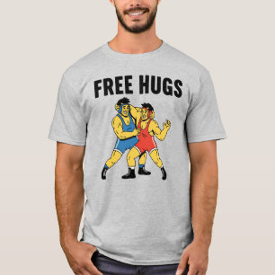 Camiseta Abrazos gratis luchando contra regalos de papá de 