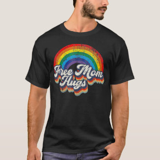 Camiseta Abrazos Gratis Mamá Corazón Arcoíris Bandera Lgbt 