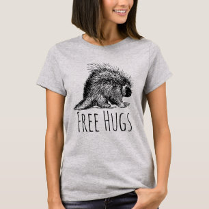 Camiseta Abrazos gratis Porcupine Funny