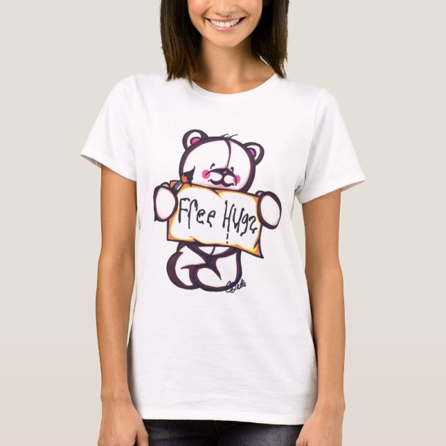 Camiseta Abrazos gratis Ringer T (Anverso)