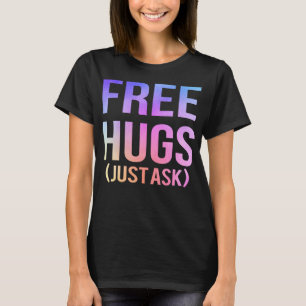 Camiseta Abrazos gratis sólo le piden divertida familia de