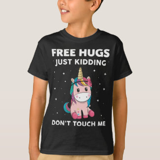 Camiseta Abrazos gratis sólo no me toques a introducir a Un