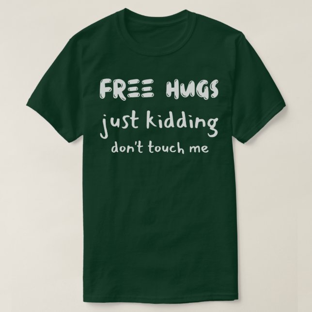 Camiseta abrazos libres (Diseño del anverso)