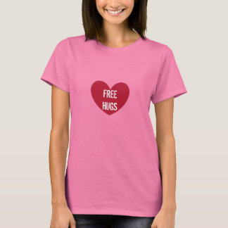 Camiseta abrazos libres con corazón