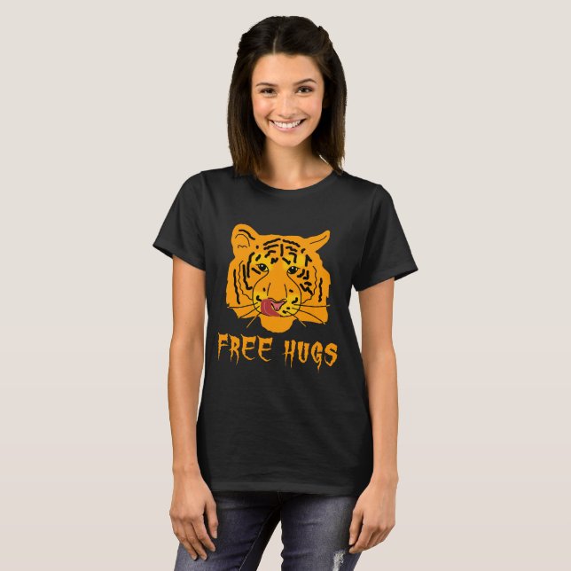 Camiseta Abrazos libres de tigres (Anverso completo)
