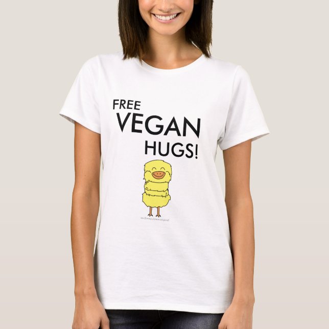 Camiseta ¡Abrazos libres del VEGANO! (Anverso)