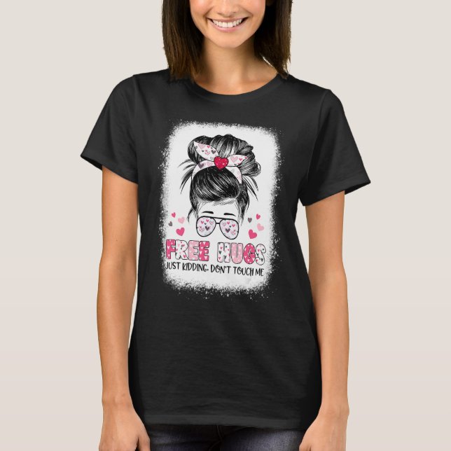 Camiseta Abrazos libres, solo abrazos, no me toques (Anverso)