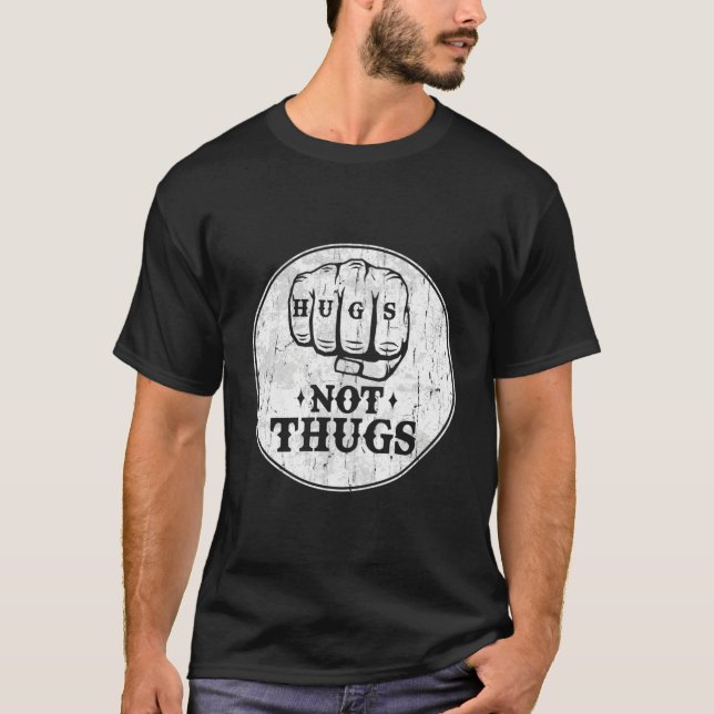 Camiseta Abrazos No Matones Vintage (Anverso)