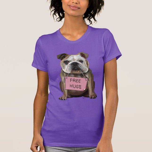 Camiseta Abrazos sin bulldog (Anverso)