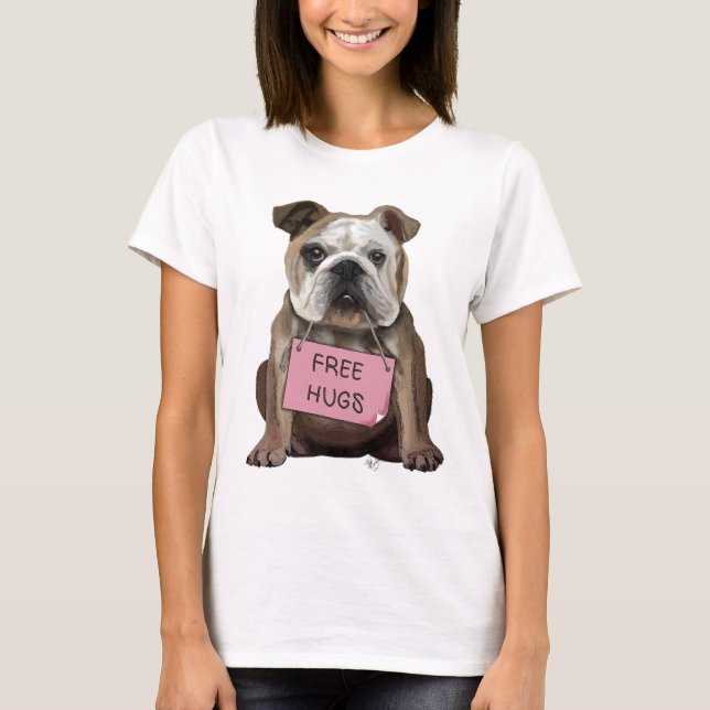 Camiseta Abrazos sin bulldog (Anverso)