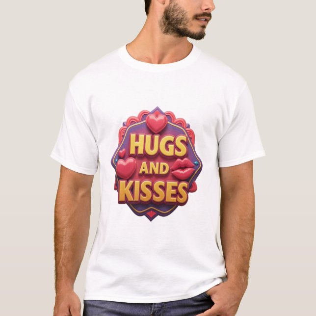 CAMISETA ABRAZOS Y BESOS (Anverso)
