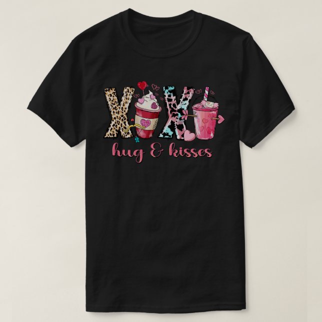 Camiseta Abrazos y besos café Lover (Diseño del anverso)
