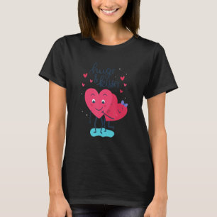 Camiseta Abrazos Y Besos Corazones Aman Parejas