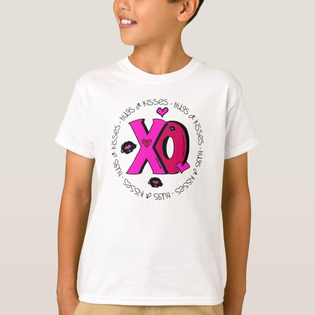Camiseta Abrazos y besos de San Valentín (Anverso)