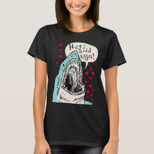 Camiseta Abrazos y besos del tiburón lindo