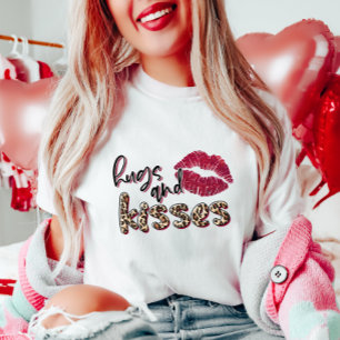 Camiseta Abrazos y besos día de San Valentín