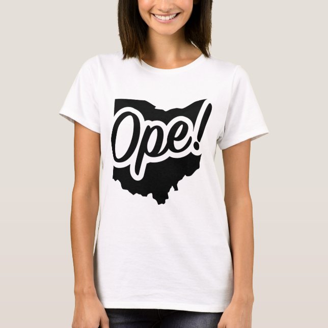 Camiseta ¡Abre! Frase Estatal Ohio Midwest Buckeyes (Anverso)