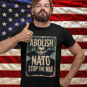 Camiseta Abre NATO Halloween Vampire Anti Guerra Paz