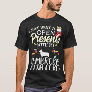 Camiseta Abre Regalos Pembroke Welsh Corgi Navidad Perro