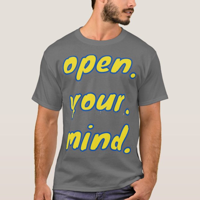 Camiseta abre tu mente (Anverso)