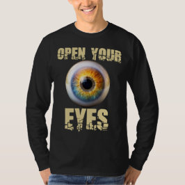 Camiseta Abre tus Ojos, Diseño de Globo Ocular