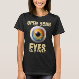 Camiseta Abre tus Ojos, Diseño de Globo Ocular