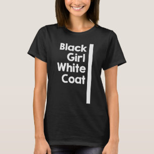 Camiseta Abrigo blanco Chica negro