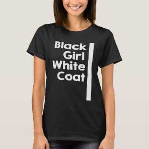Camiseta Abrigo blanco Chica negro