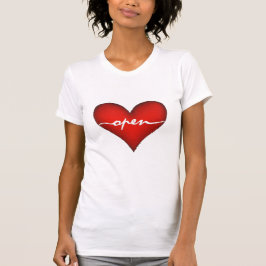 Camiseta Abrigo de corazón rojo