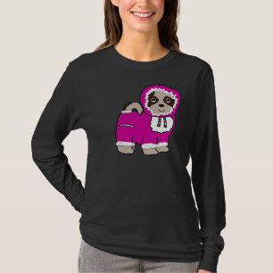 Camiseta Abrigo de invierno Shih Tzu Maltese (Rosa)