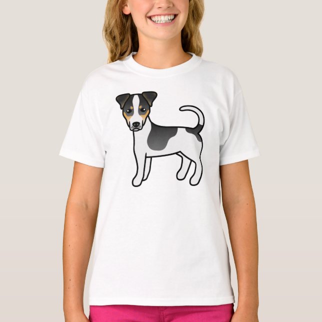 Camiseta Abrigo suave tricolor Jack Russell Terrier Dog (Anverso)