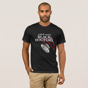 Camiseta Abrigos blancos, Médicas negros