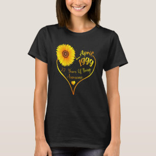 Camiseta Abril 1999 22º cumpleaños de mujeres amor por los 