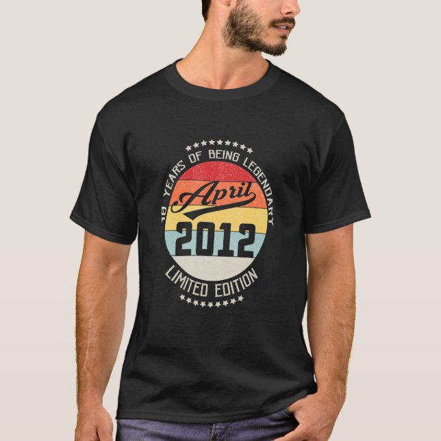Camiseta Abril 2012 Décimo Cumpleaños Diez Años De Ser Lege (Anverso)