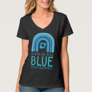 Camiseta Abril: Conciencia sobre el autismo de la cinta de 