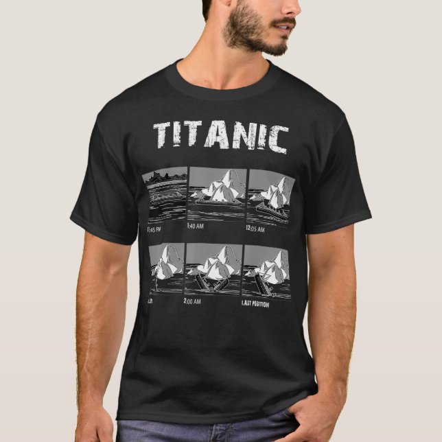 Camiseta Abril de 1912 Titanic Voyage Atlantic Ship Hist (Anverso)